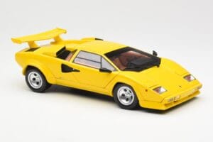 Lamborghini Countach LP 5000 Quattrovalvole Kollane Kyosho 1:18 08320Y Metall - pilt 6/8