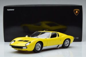 Lamborghini Miura SV Kollane Kyosho 1:18 08317Y Metall - pilt 11/11