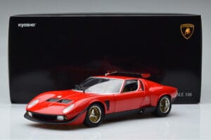 Lamborghini Miura SVR Punane Kyosho 1:18 08319RBK Metall - pilt 9/9