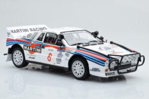 Lancia 037 Martini #8 A. Bettega / M. Perissinot Safari Rally 1985 Kyosho 1:18 08306J Metall - pilt 6/8