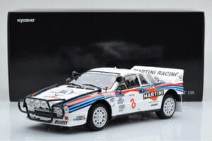 Lancia 037 Martini #8 A. Bettega / M. Perissinot Safari Rally 1985 Kyosho 1:18 08306J Metall - pilt 8/8