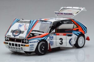 Lancia Delta HF Integrale Evoluzione #3 D. Auriol / B. Occelli Tour de Corse 1992 Kyosho 1:18 08348H Metall - pilt 2/9
