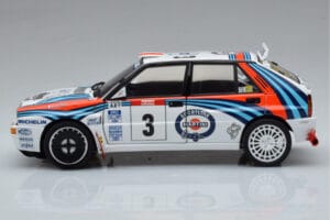 Lancia Delta HF Integrale Evoluzione #3 D. Auriol / B. Occelli Tour de Corse 1992 Kyosho 1:18 08348H Metall - pilt 4/9