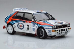 Lancia Delta HF Integrale Evoluzione #3 D. Auriol / B. Occelli Tour de Corse 1992 Kyosho 1:18 08348H Metall - pilt 5/9