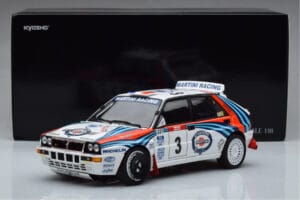 Lancia Delta HF Integrale Evoluzione #3 D. Auriol / B. Occelli Tour de Corse 1992 Kyosho 1:18 08348H Metall - pilt 9/9
