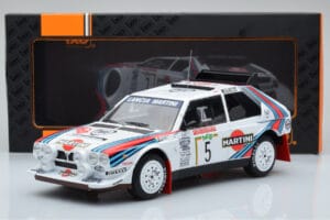 Lancia Delta S4 #5 M. Biasion / T. Siviero Rally San Remo 1986 IXO 1:18 18RMC130B Metall - pilt 6/6