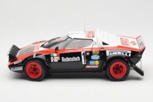 Lancia Stratos HF #1 Hunsruck Rally 1978 Kyosho 1:18 08130D Metall - pilt 4/8
