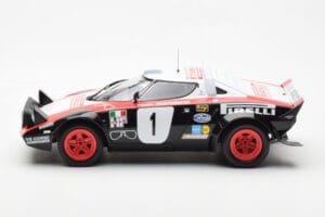 Lancia Stratos HF #1 Lancia Pirelli W. Rohrl / C. Geistdorfer Winners Dynabit Saarland Rallye 1978 Minichamps 1:18 155781701  - pilt 3/6