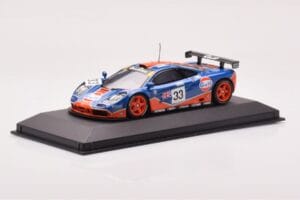 McLaren F1 GTR #33 Gulf Racing R. Bellm / M. Weaver / J-J. Lehto 24 Hours of Le Mans 1996 Minichamps 1:43 530164333 Metall - pilt 2/4