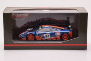 McLaren F1 GTR #33 Gulf Racing R. Bellm / M. Weaver / J-J. Lehto 24 Hours of Le Mans 1996 Minichamps 1:43 530164333 Metall - pilt 4/4