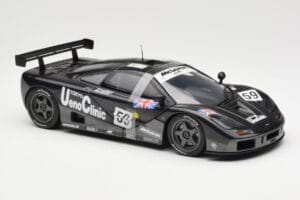 McLaren F1 GTR #59 J-J. Lehto / Y. Dalmas / M. Sekiya 24 Hours of Le Mans Winner 1995 UT Models 1:18 530151859 Metall - pilt 4/6