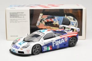 McLaren F1 GTR #39 N. Piquet / J. Cecotto / D. Sullivan Team Bigazzi 24 Hours of Le Mans 1996 UT Models 1:18 80439421485 Meta - pilt 6/6