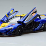McLaren P1 GTR Sinine Kollaste Triipudega AUTOart 1:18 - image 2 of 7