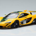 McLaren P1 GTR Kollane Roheliste Triipudega AUTOart 1:18