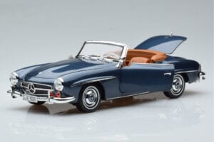 Mercedes 190 SL W121 Roadster Sinine Norev 1:18 B66040625 Metall - pilt 2/8