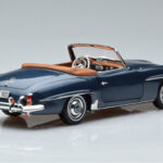 Mercedes 190 SL W121 Roadster Sinine Norev 1:18 - image 3 of 8
