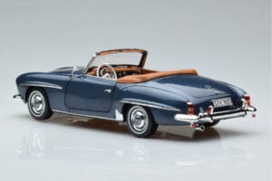 Mercedes 190 SL W121 Roadster Sinine Norev 1:18 B66040625 Metall - pilt 7/8