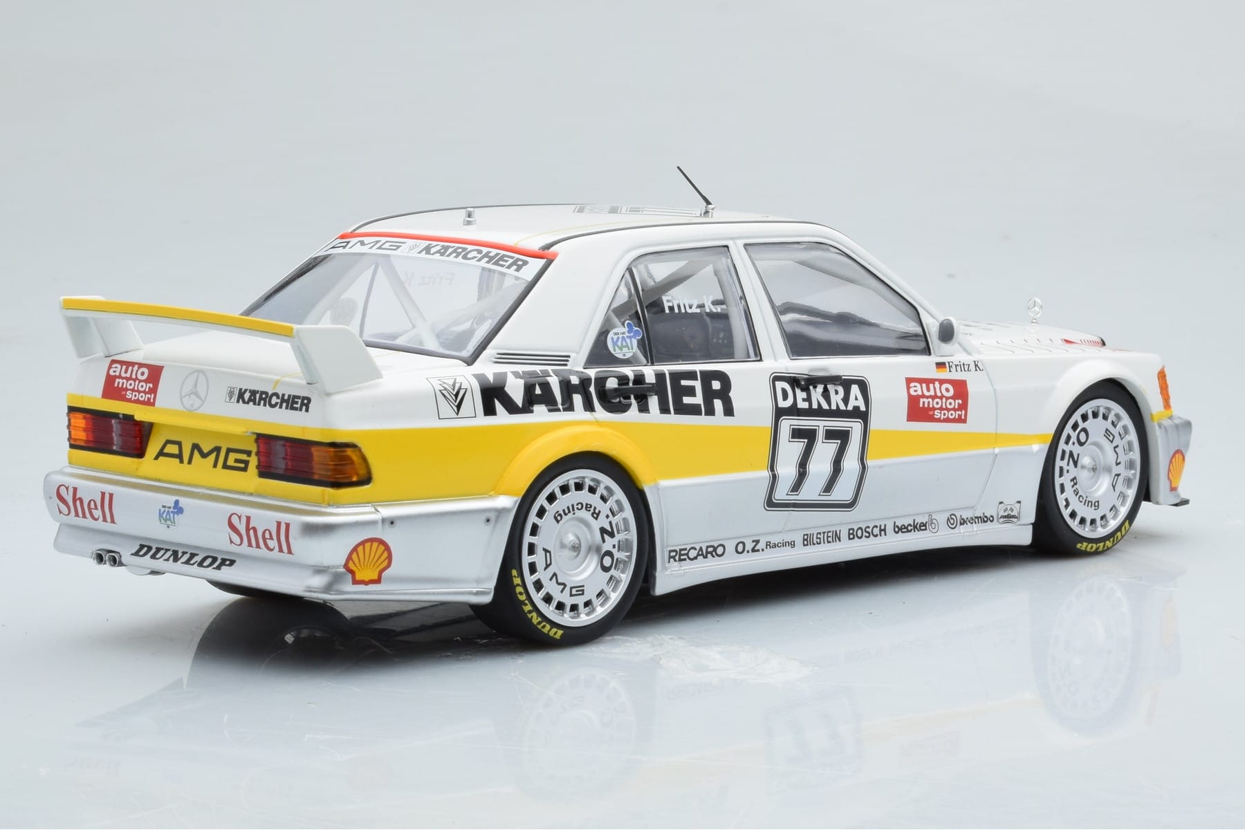 Mercedes 190E 2.5-16 W201 EVO 1 Karcher #77 F. Kreutzpointer Team AMG-Mercedes DTM 1990 Minichamps 1:18 155903677 Metall - pilt 2/6