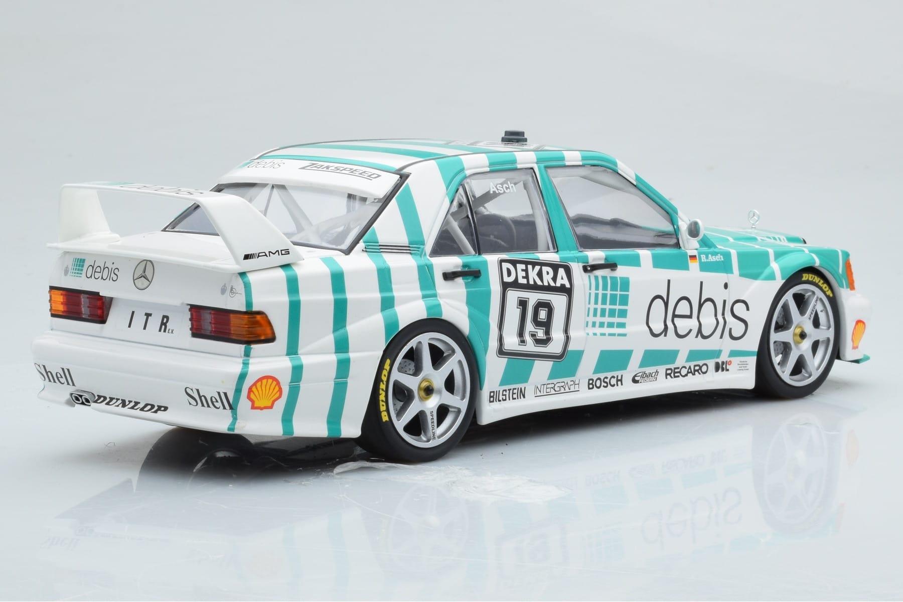 Mercedes 190E 2.5-16 W201 EVO 2 Debis #19 R. Asch Team Zackspeed DTM 1991 Minichamps 1:18 155913619 Metall - pilt 2/6