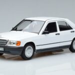 Mercedes 190 E W201 Valge Norev 1:18 183820 Metall
