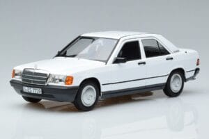 Mercedes 190 E W201 Valge Norev 1:18 183820 Metall