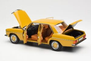 Mercedes 200/8 W115 Sahara Kollane Norev 1:18 183771 Metall - pilt 5/8