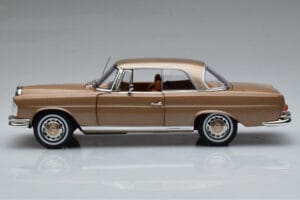 Mercedes 250 SE Coupe W111 Kuldne Metallik Norev 1:18 183759 Metall - pilt 4/7