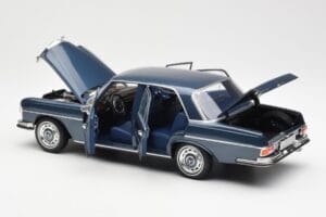 Mercedes 280 SE W108 Tumesinine Metallik Norev 1:18 183534 Metall - pilt 5/8