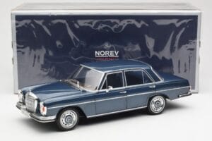 Mercedes 280 SE W108 Tumesinine Metallik Norev 1:18 183534 Metall - pilt 8/8