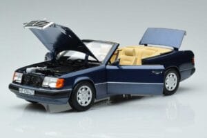 Mercedes 300 CE-24 A124 Kabriolett Nautical Sinine Piiratud Väljaanne Norev 1:18 183879 Metall - pilt 2/7