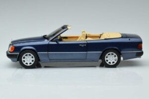 Mercedes 300 CE-24 A124 Kabriolett Nautical Sinine Piiratud Väljaanne Norev 1:18 183879 Metall - pilt 4/7