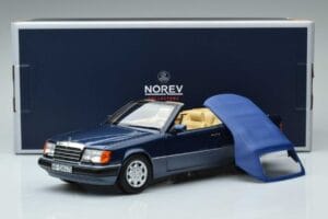 Mercedes 300 CE-24 A124 Kabriolett Nautical Sinine Piiratud Väljaanne Norev 1:18 183879 Metall - pilt 7/7