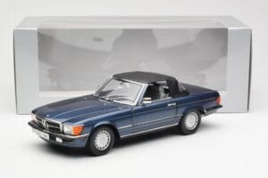 Mercedes 300 SL R107 Nautiline Sinine Norev 1:18 183466 Metall - pilt 8/8