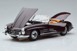 Mercedes 300 SL W198 Roadster Punane Norev 1:18 183891 Metall - pilt 2/8