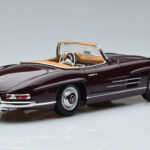 Mercedes 300 SL W198 Roadster Punane Norev 1:18 - image 3 of 8