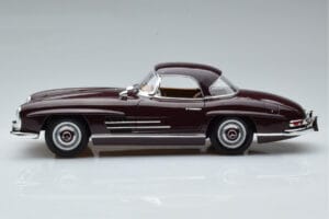 Mercedes 300 SL W198 Roadster Punane Norev 1:18 183891 Metall - pilt 4/8