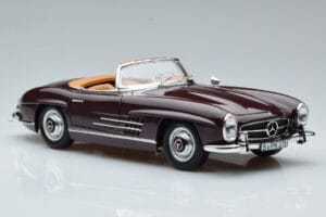 Mercedes 300 SL W198 Roadster Punane Norev 1:18 183891 Metall - pilt 6/8