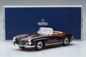 Mercedes 300 SL W198 Roadster Punane Norev 1:18 183891 Metall - pilt 8/8