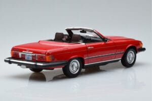 Mercedes 450 SL R107 US Versioon Punane Norev 1:18 183729 Metall - pilt 3/8