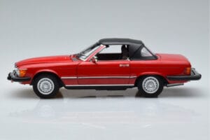 Mercedes 450 SL R107 US Versioon Punane Norev 1:18 183729 Metall - pilt 4/8