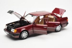 Mercedes 500E W124 Punane Metallic Edasimüüja Väljaanne Norev 1:18 B66040699 Metall - pilt 2/8