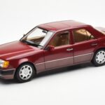 Mercedes 500E W124 Punane Metallic Edasimüüja Väljaanne Norev 1:18