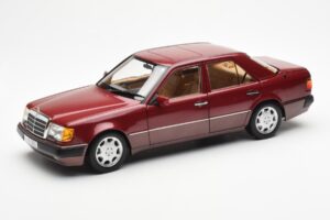Mercedes 500E W124 Punane Metallic Edasimüüja Väljaanne Norev 1:18