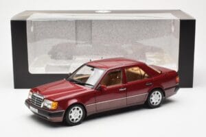 Mercedes 500E W124 Punane Metallic Edasimüüja Väljaanne Norev 1:18 B66040699 Metall - pilt 8/8