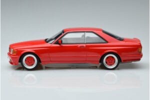 Mercedes 560 SEC W126 Widebody Punane Otto 1:18 OT995 Vaik - pilt 3/6