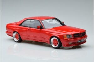 Mercedes 560 SEC W126 Widebody Punane Otto 1:18 OT995 Vaik - pilt 4/6