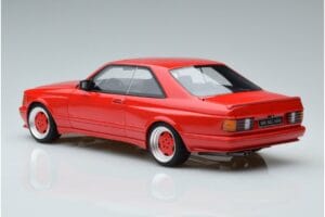Mercedes 560 SEC W126 Widebody Punane Otto 1:18 OT995 Vaik - pilt 5/6