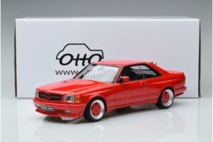 Mercedes 560 SEC W126 Widebody Punane Otto 1:18 OT995 Vaik - pilt 6/6