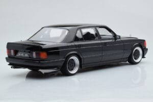 Mercedes 560 SEL AMG W126 Obsidian Must Otto 1:18 OT297 Vaik - pilt 2/6