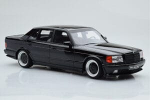 Mercedes 560 SEL AMG W126 Obsidian Must Otto 1:18 OT297 Vaik - pilt 4/6